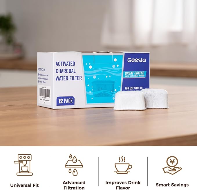 12-Pack Replacement Water Filters for Cuisinart coffee machines