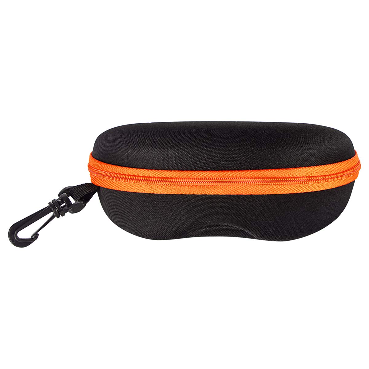 PG6 Zipper Shell Sunglasses Glasses Case with Belt Loop, Clip, Plastic Carabiner Hook