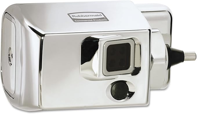 Rubbermaid Commercial Products AutoFlush Touchless Automated Toilet Flusher Sidemount Chrome Easy to Retrofit Long Battery Life for Restrooms in Restaurants/Hotels/Schools/Offices
