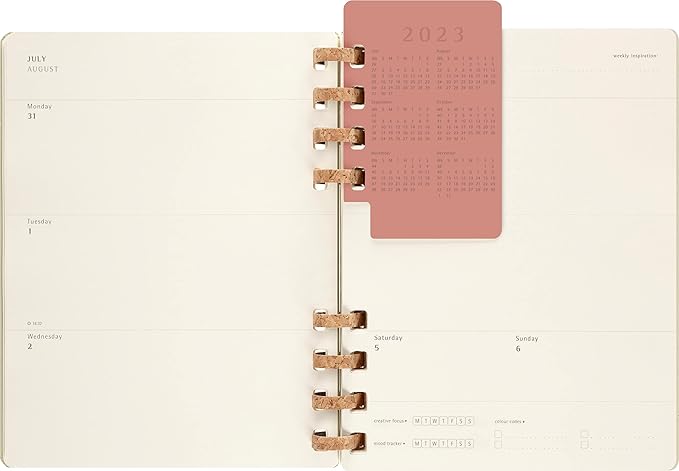 Moleskine 2024 Spiral Academic Planner, 12M, Extra Large, Crush Kiwi, Hard Cover (7.5 x 10)