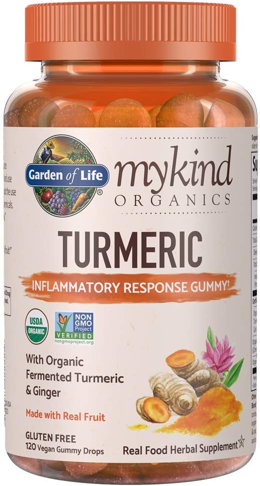 Garden of Life Organics Turmeric Inflammatory Response Gummy & Organics Women 40+ Gummy Vitamins - Berry