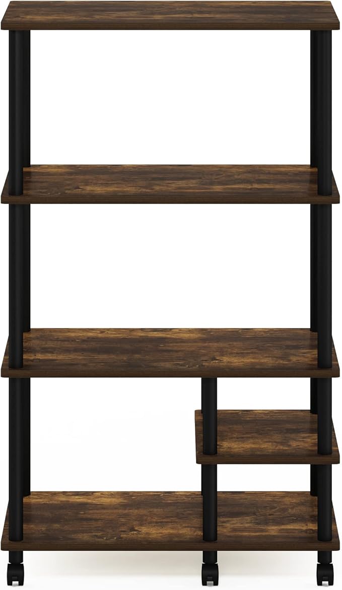 Furinno Turn-N-Tube 3-Tier Toolless Multipurpose Printer Stand Display Storage Shelf