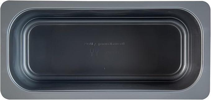 Restaurantware Ice Cream Container 25 Count 5.28 Liter Plastic Frozen Dessert Tub Rectangular Durable Storage Gray