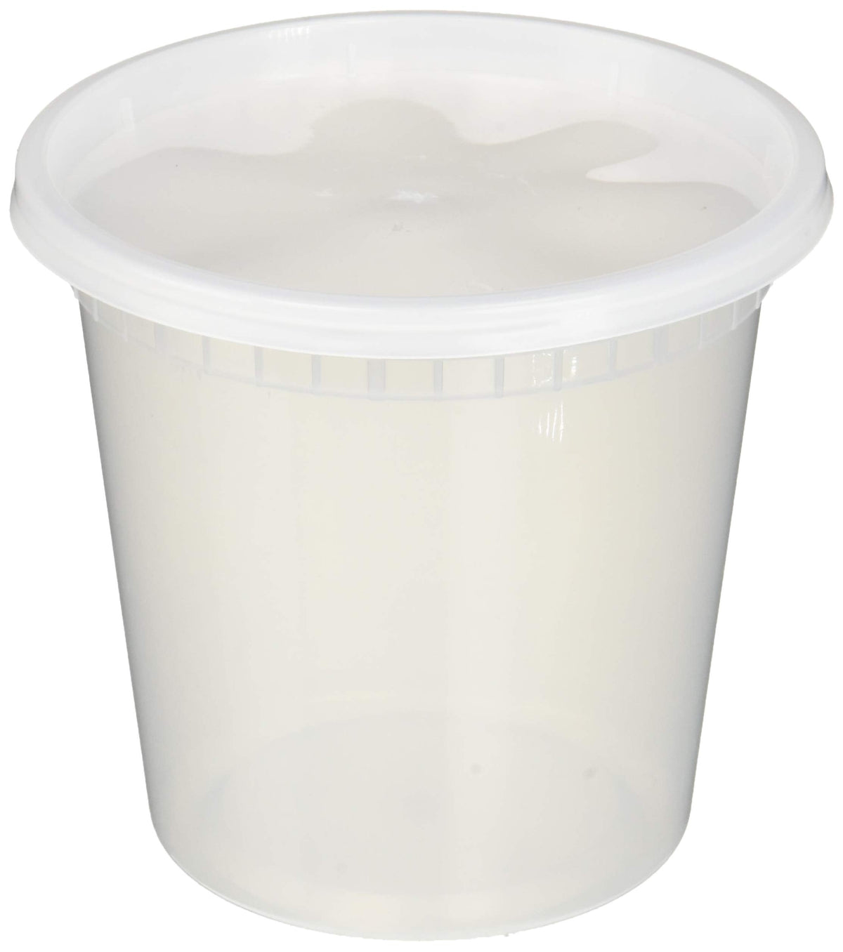 EDI [8 OZ, 25 Sets] Plastic Deli Food Storage Containers with Airtight Lids | Microwave-, Freezer-, Dishwasher-Safe | BPA Free | Heavy-Duty | Meal Prep | Leakproof | Recyclable