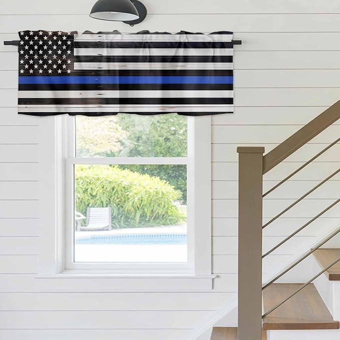 American Flag Valances for Windows, 1 Panel