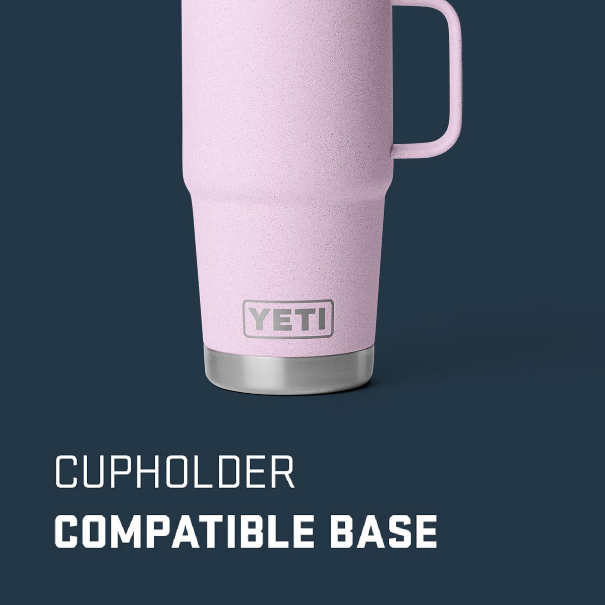 YETI Rambler 20 oz Travel Mug, Stainless Steel, Vacuum Insulated with Stronghold Lid, Cherry Blossom