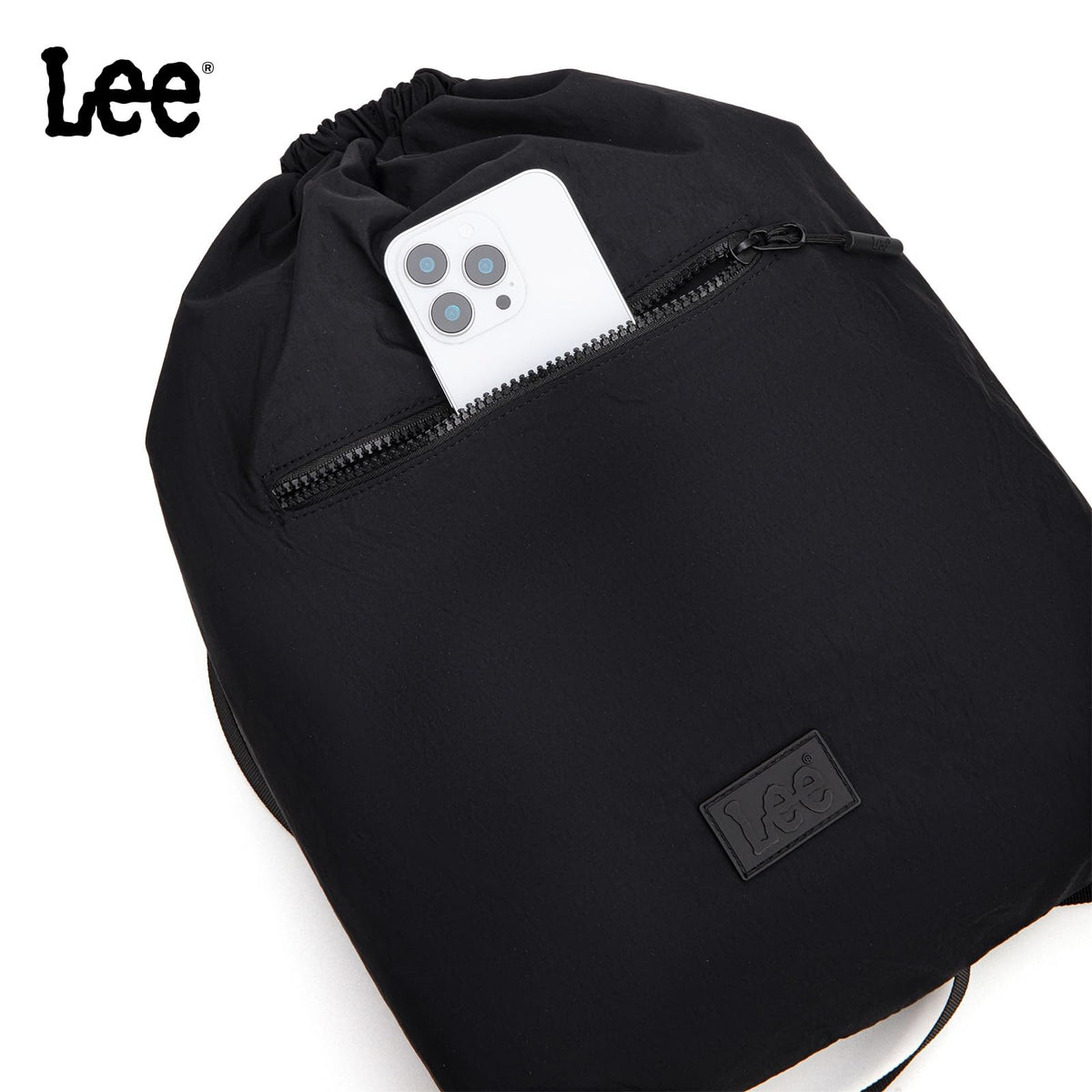 Montana West Lee Drawstring Backpack Bag Lightweight Small Gym Swim Beach Bag Water Resistant Sports Sackpack for Men Women, LEE48-002BK
