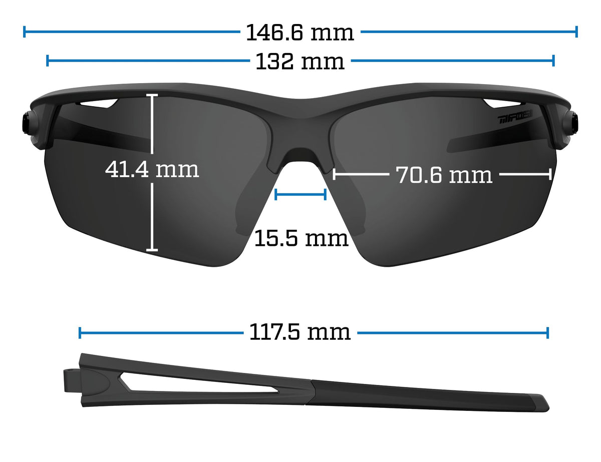 Tifosi Optics Navar FC Sunglasses (Satin Vapor, Smoke Red Mirror)