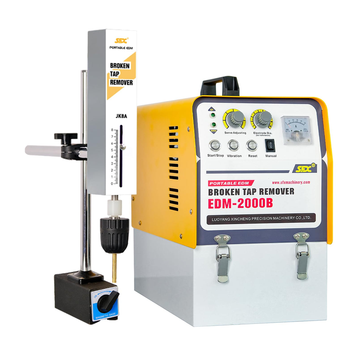 2000W 110V Tap Burner Tap Disintegrator Portable EDM Broken Tap Remover Hard Tool Remover Tap Burning Machine Manual Up&Down(Depth Setting)