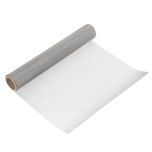 uxcell 60 Mesh 39" x 12" Woven Wire Mesh, 304 Stainless Steel Air Vent Filter