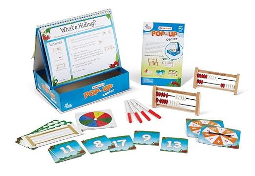 hand2mind Rekenrek Pop-Up Learning Activity Center, Math Games for Kids, Abacus for Kids Math, Math Manipulatives, Montessori Materials for Preschool, Kindergarten Homeschool Supplies