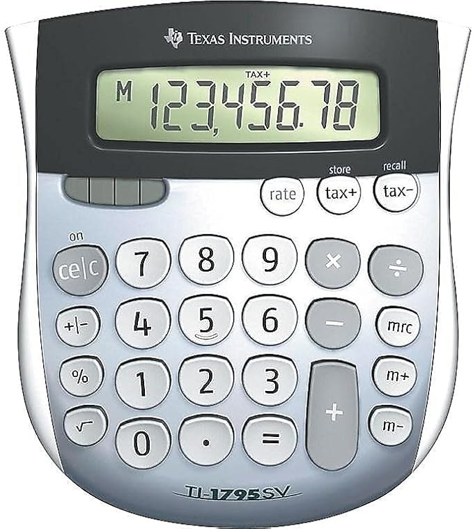 Texas Instruments TI-1795SV Minidesk Calculator