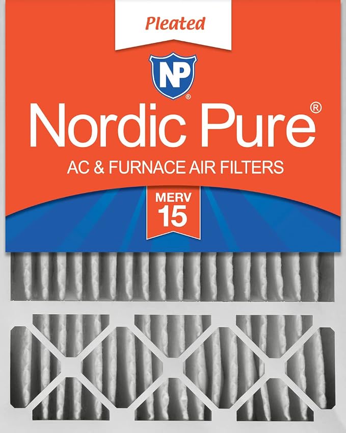 Nordic Pure 20x25x5 Honeywell/Lennox Replacement MERV 15 Air Filter 1 Pack