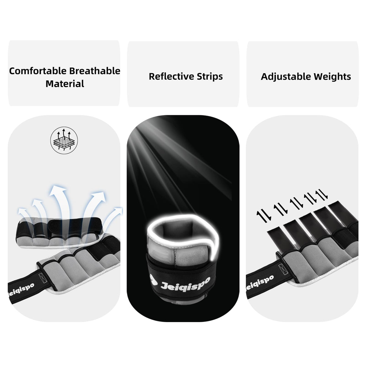 Adjustable Ankle Weights 1 Pair 2/4/6/8/10 LBS Wrist Leg Arm Weights for Women Kids Men,Strength Training with Removable Weight for Fitness Gym Workout Running Walking
