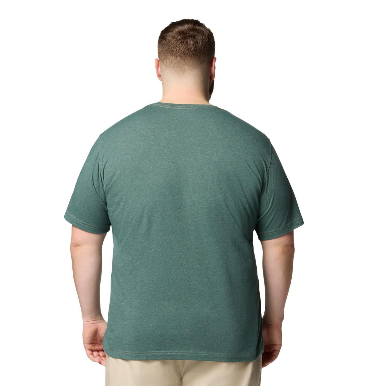 Columbia Mens Thistletown Hills Short Sleeve T-Shirt, Stone Green Heather, 5X Tall