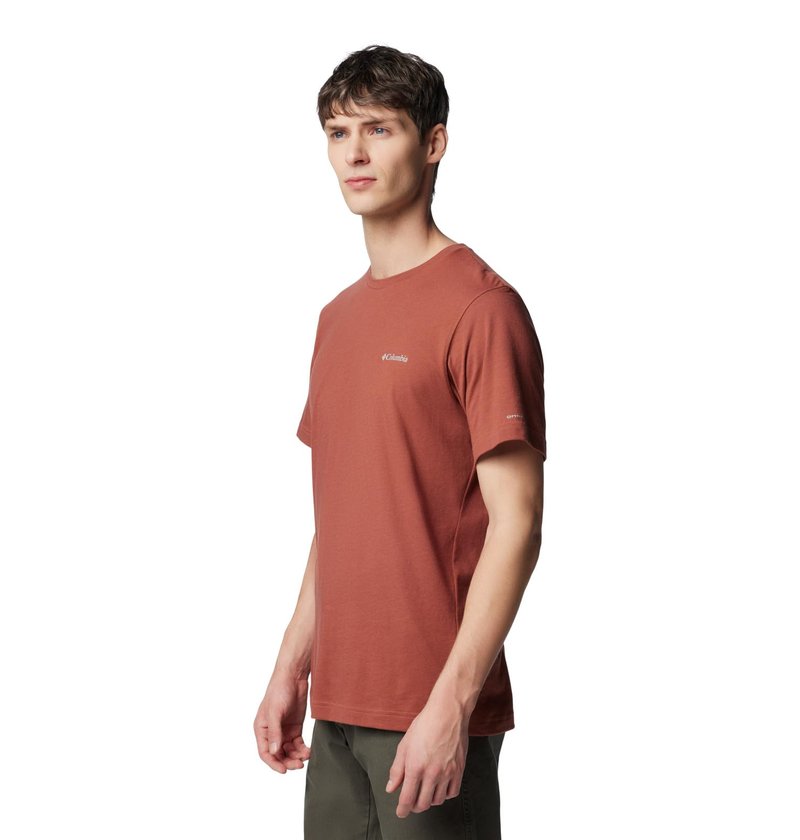 Columbia Men's Thistletown Hills Short Sleeve, Auburn Heather, 5X Tall