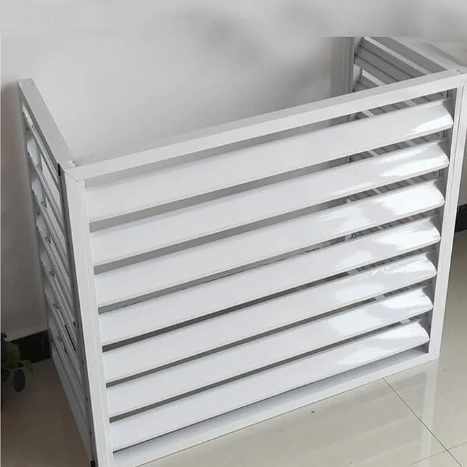 Multifunctional Aluminum Shutter Privacy Fence, Mini Split Cover