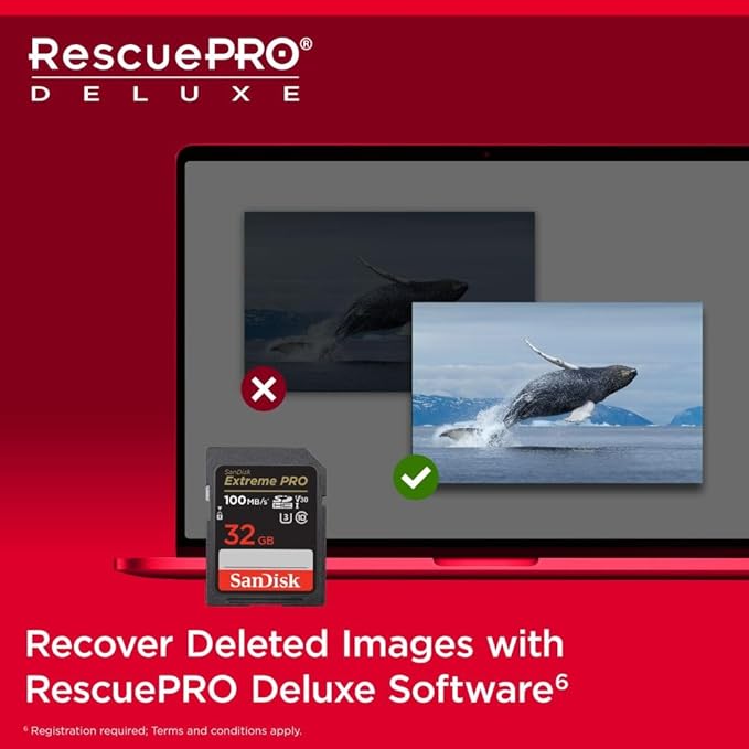 SanDisk 32GB Extreme PRO SDHC UHS-I Memory Card - C10, U3, V30, 4K UHD, SD Card - SDSDXXO-032G-GN4IN