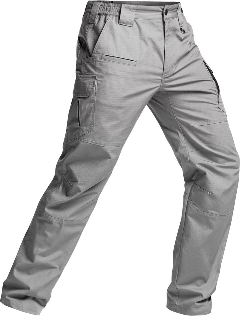 CQR Men's Tactical Pants, Water Resistant Ripstop Cargo Pants, Lightweight EDC Work Hiking Pants, Outdoor Apparel, Raider Mag Pocket Stone, 40W x 32L