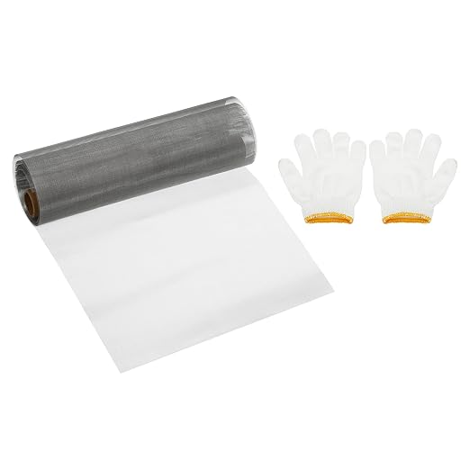 PATIKIL 40" L x 16" W Woven Wire Mesh, 50 Mesh 304 Stainless Steel Air Vent