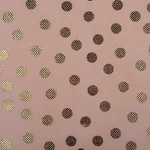 DII Non Woven Polyester Storage Bin, Polka Dot, Pink & Gold, Small Set of 2 - color: Pink & Gold, size: Small Set of 2, 11x11x11" Cube