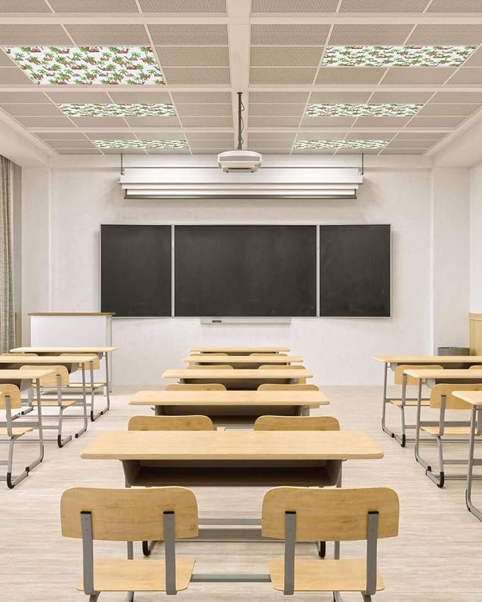 Fluorescent Light Covers for Ceiling Lights Deserts Camels Magnetic Light