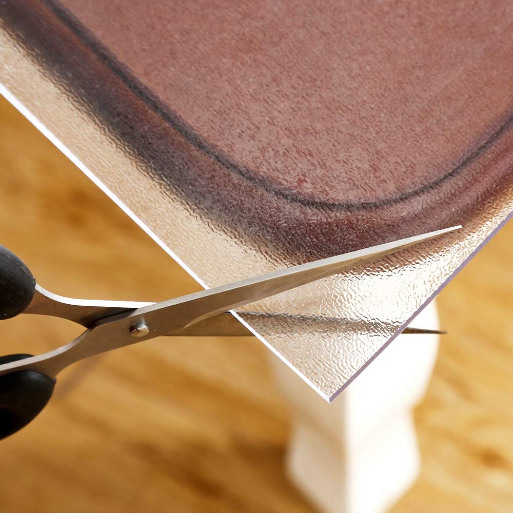 NECAUX Clear PVC Table Cover Protector 46 x 63 Inch 1.5mm Thick