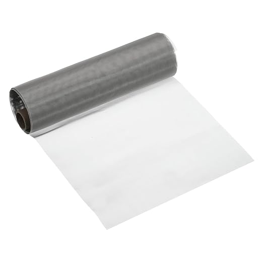 PATIKIL 40" L x 10" W Woven Wire Mesh, 80 Mesh 316L Stainless Steel Air Vent