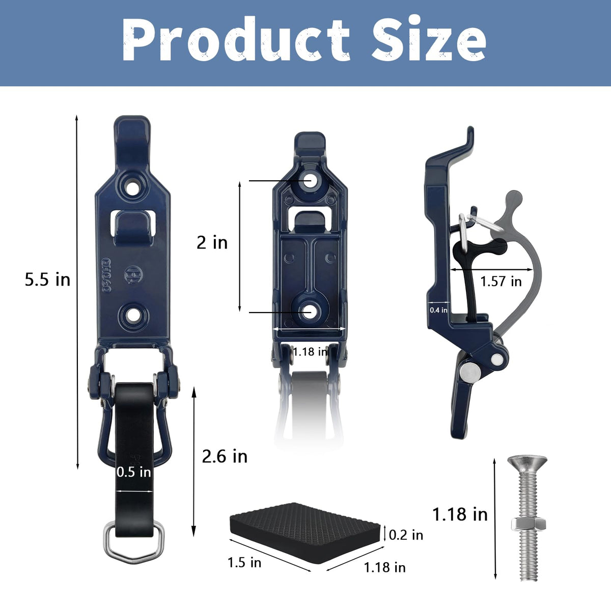 2 PCS Shovel Mount for Roof Rack Overland Gear Rotopax Mount Shovel Holder for Truck Tool Holder,Rubber Clamp Grip Mounting Kit Fits Shovel Holder Wall Mount, and Pole Clamp