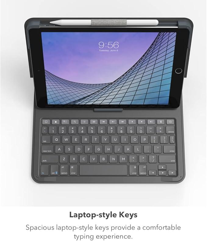ZAGG Messenger Folio 2 Tablet Keyboard & Case, Laptop-Style Keys, Built-in Stand for iPad 11" (A16) & 10.9-inch 10th GEN iPad