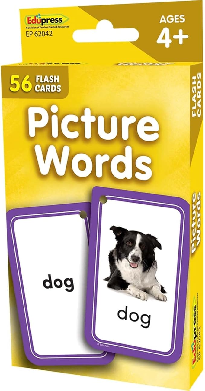 Teacher Created Resources Picture Words Flash Cards (EP62042)