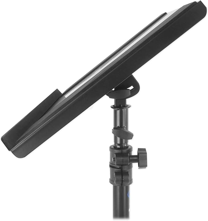 RockvilIe RLS67 Laptop/Tablet/lPad Stand w/Dual Trays for Church Sermon Speeches