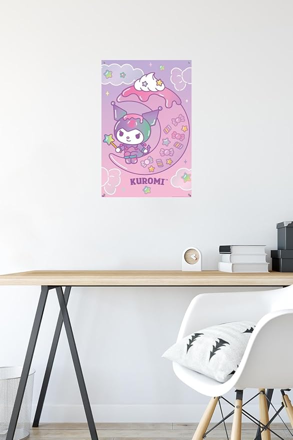 Hello Kitty and Friends: 24 Dreamland - Kuromi Wall Poster with Push Pins