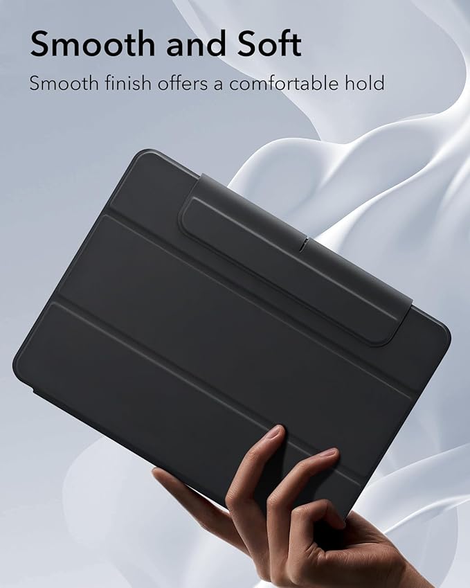 ESR for iPad Pro 13 Inch Case (M5/M4) 2025/2024, Removable Magnetic Cover, Vertical Stand, Fully Supports Pencil Pro and Pencil(USB-C), Rebound 360 Series, Black