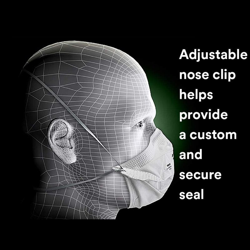 3M N95 Disposable Respirator, VFlex Particulate Respirator 9105S, Small Size, Box of 50, NIOSH Approved, Sweeping, Sanding, Grinding, Sawing, Bagging, Dust