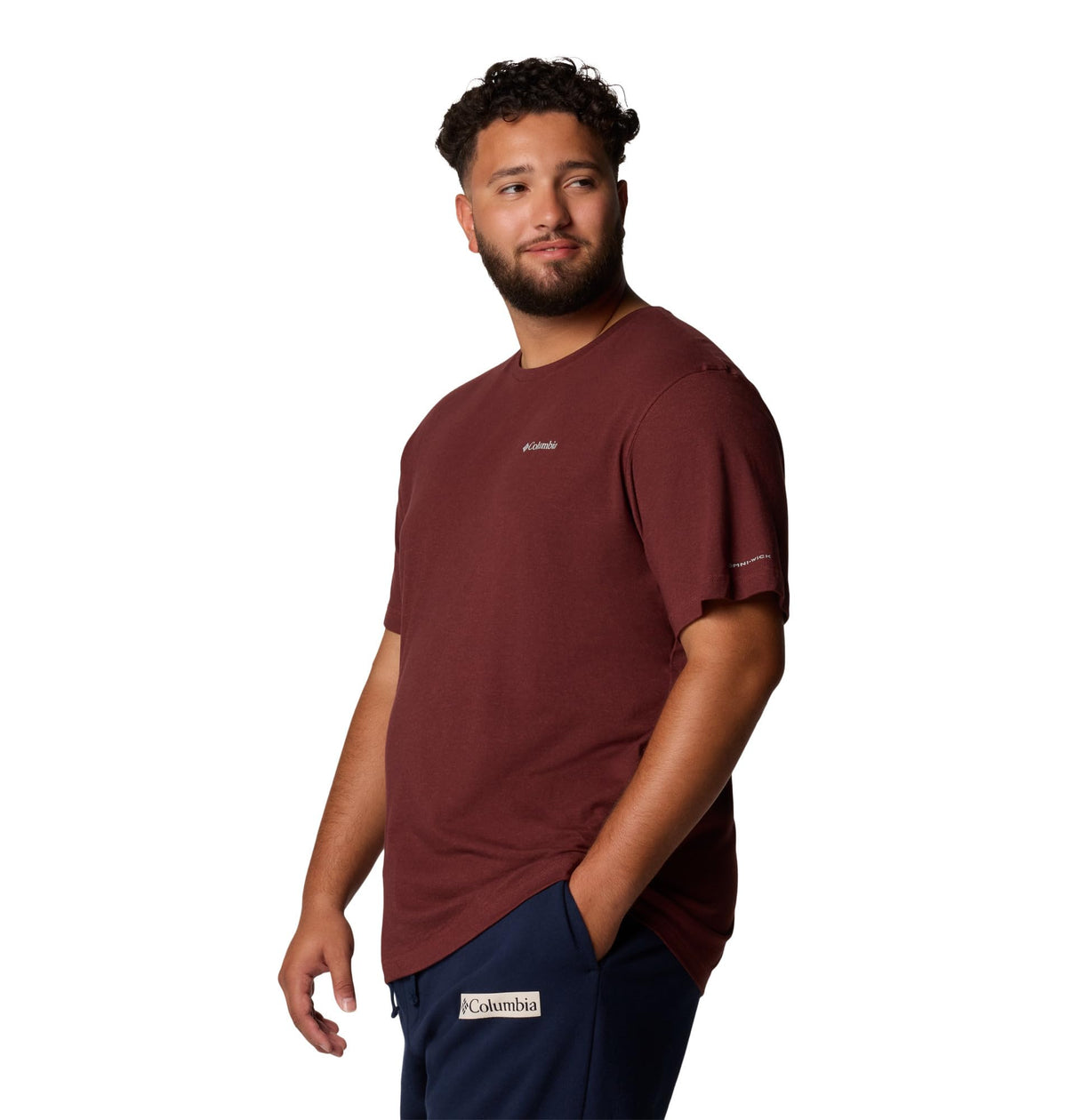 Columbia Men's Thistletown Hills Short Sleeve T-Shirt, Spice Heather, Large
