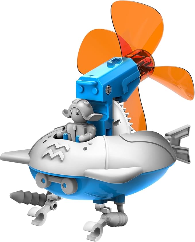 Thames & Kosmos WindBots 6-in-1 Engineering STEM Kit | Build 6 Wind-Powered Bots, No Batteries/Electricity Required | Explore Wind Technology, Gear Ratios & More | Full-Color Manual & Experiment Guide