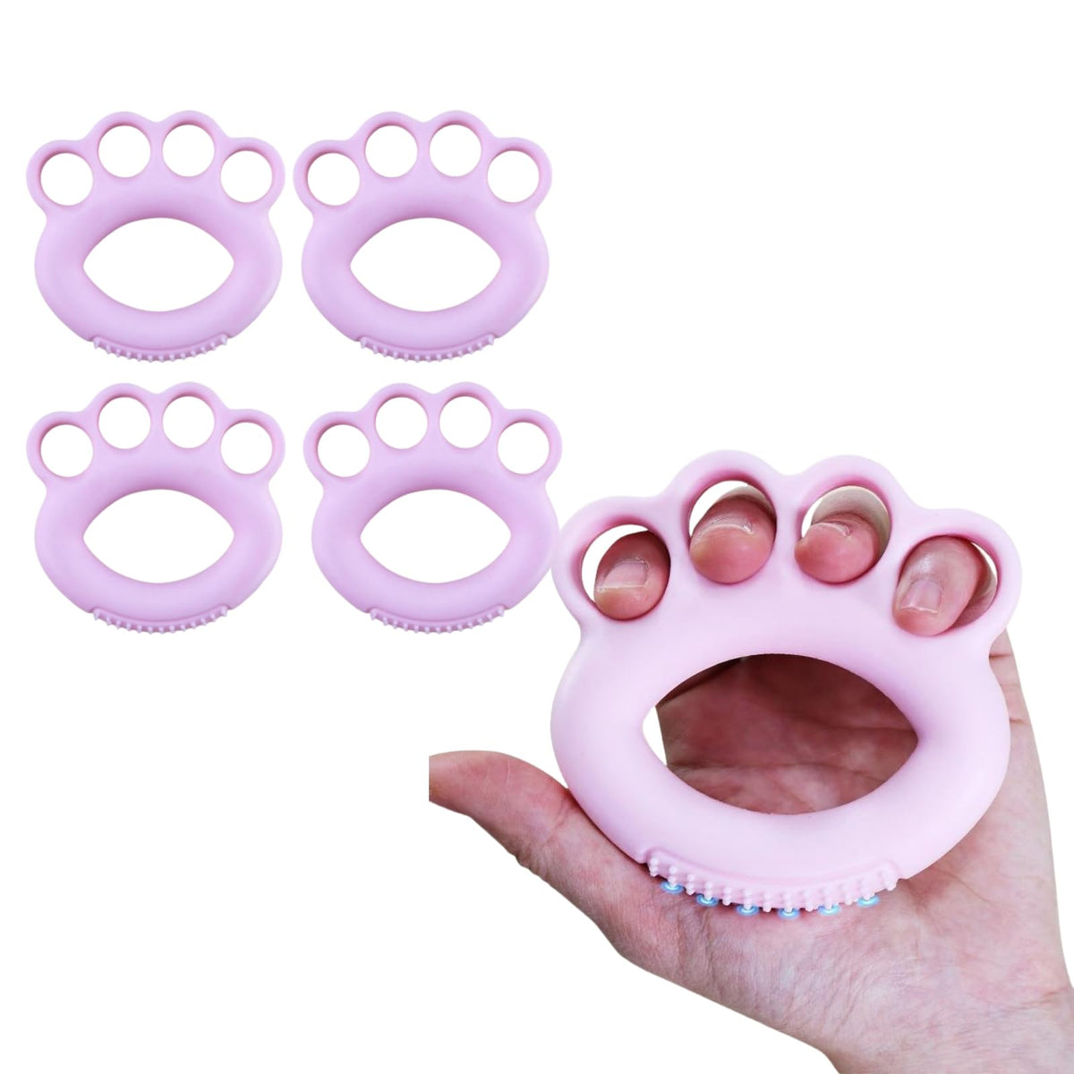 DEEYOTA Finger Exerciser & Hand Strengthener Rehab,Hand Exercisers for Therapy,Hand Exerciser,Grip Exerciser Hand Strengthener（4 Pcs）