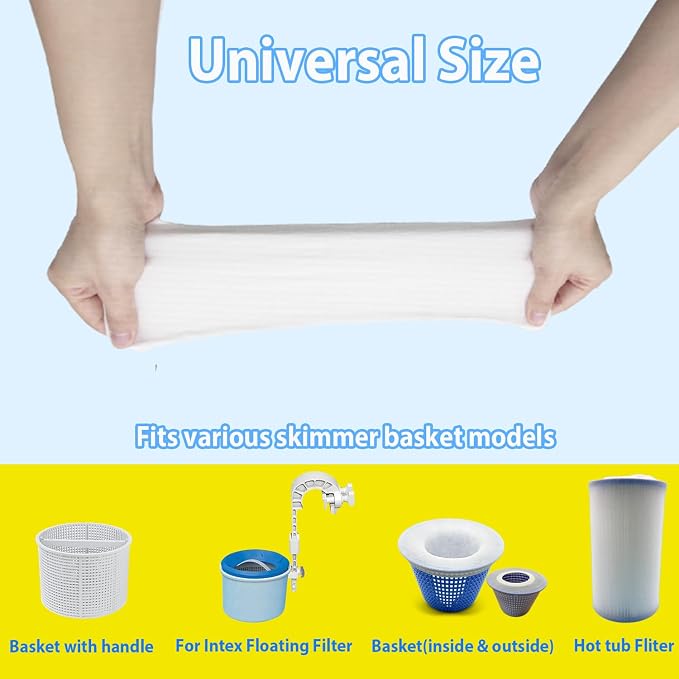 100-Pack Pool Skimmer Socks, Pool Fliter Socks Swimming Pool Skimmer Basket
