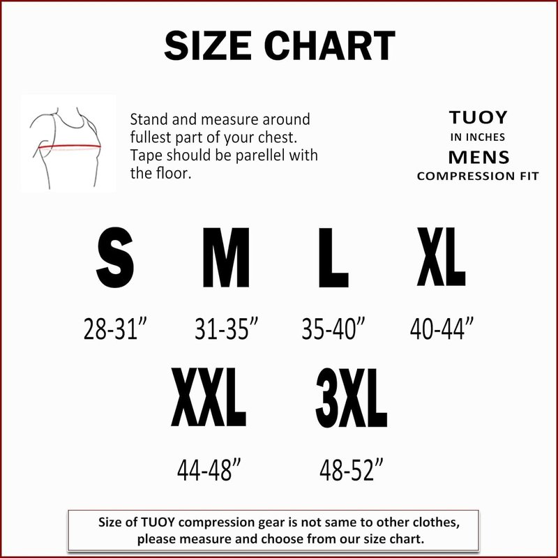 TUOY New Football Rib Chest Protector Shirt Padded Compression Shirts 6 Pads Adult Sizes