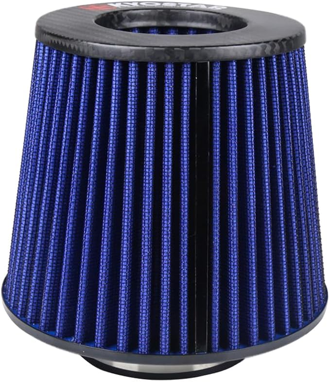 KYOSTAR Carbon Fiber 3" High-Flow Air Filter, Reusable Cone Cold Air Intake