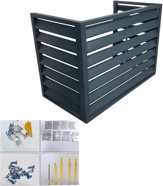 Aluminum Outdoor Condenser Protective Cover, freestanding Enclosure to Cover