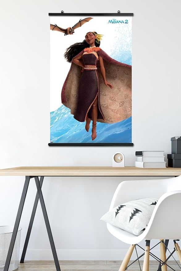 Trends International Disney Moana 2 - Matangi Wall Poster, 34L x 22.4W, Premium Poster & Clip Bundle