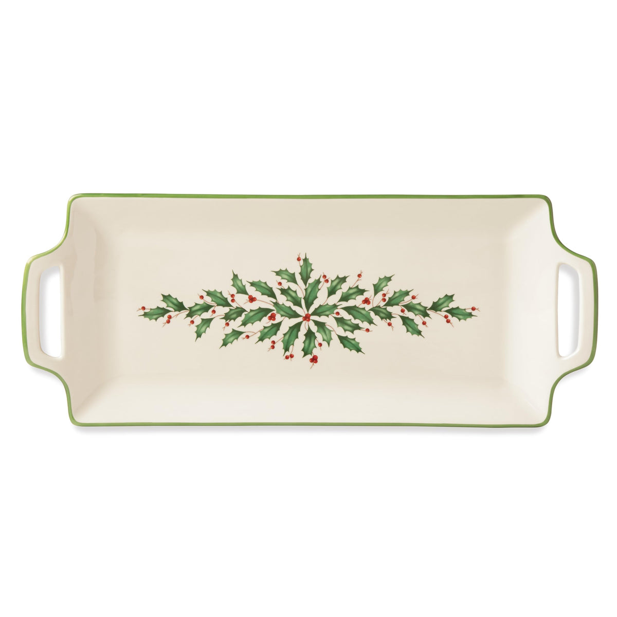 Lenox Holiday Porcelain Oblong Christmas Serving Platter