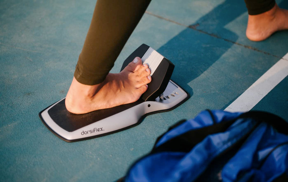 Dorsiflex - TARGET and AMPLIFY stretching of specific foot & leg muscles for Plantar Fasciitis, Achilles Tendonitis, Calf Tightness, Foot & Heel Pain, Foot & Ankle Mobility, and Toe Mobility.