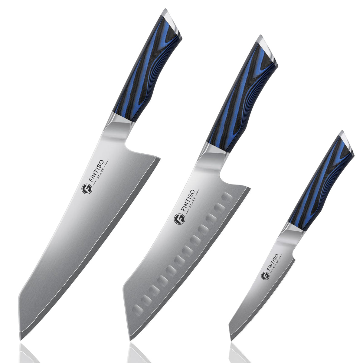 FINTISO Cleaver Knife 7 In, Kitchen Butcher Knife with G10 Ergonomic Handle, High Carbon Steel Vegetable Meat Cleaver, Heavy Duty Bone Chopper for Home and Restaurant