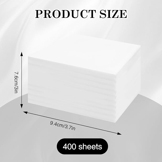 400 Sheets Professional Nail Dust Collector Filter Paper Sheets, PP Material
