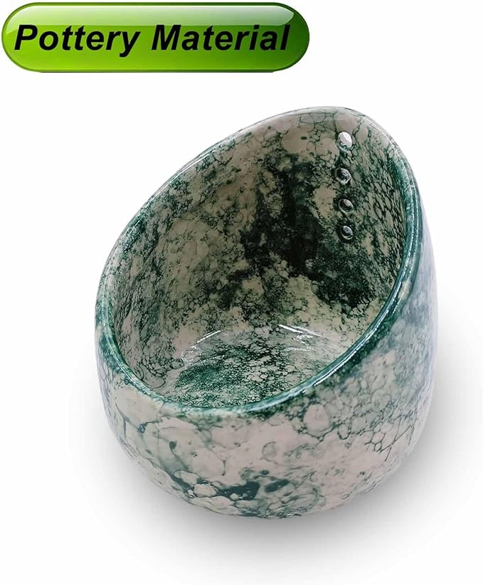 MGMGART Pottery Herb Stripper Bowl Multi Size Holes Ceramic Stripping Tool Decorative Leaf Cilantro Parsley Basil Veggies Durable Kitchen Gadget