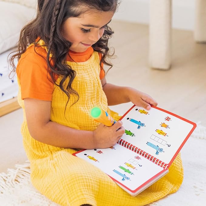 Educational Insights Hot Dots Numberblocks Workbook Numbers 1-10 with Interactive Pen, 75+ Activities, Gift for Kids Ages 4+