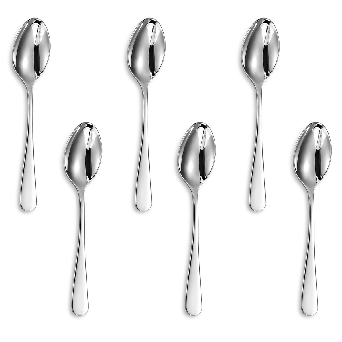 KEAWELL Premium Louise 6-Piece 5.6-Inch 18/10 Small Spoons (5.6 inches, 6)